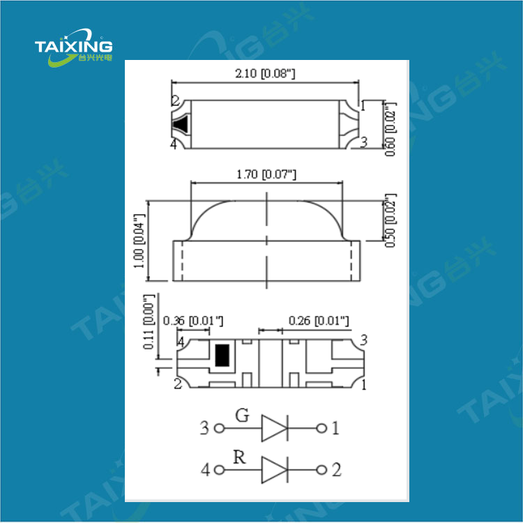 臺(tái)興2106雙色貼片led燈珠尺寸圖.png